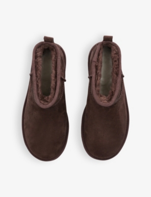 Ugg Classic Ultra Mini Platform Boots Burnt Cedar In Brown