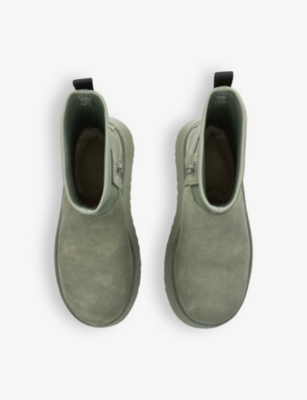 UGG WOMENS KHAKI CLASSIC DIPPER SUEDE AND NEOPRENE BOOTS EUR 39 / 6 UK 