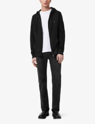 ALLSAINTS: Brace Zipped Cotton-Jersey Hoody