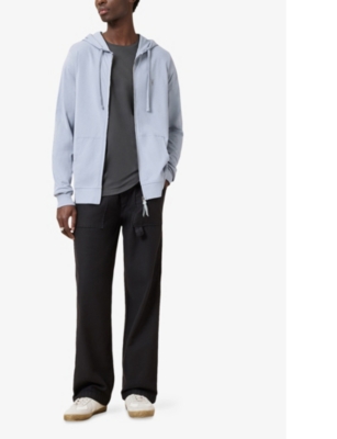 ALLSAINTS: Brace zipped organic cotton-jersey hoody