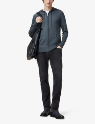 ALLSAINTS: Mode zipped merino-wool hoody