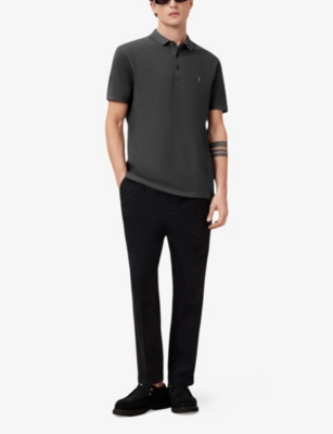 ALLSAINTS: Reform logo-embroidered cotton-piqué polo shirt