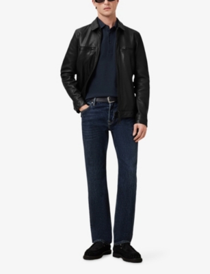 ALLSAINTS: Reform logo-embroidered cotton-piqué polo shirt