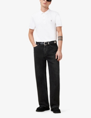 ALLSAINTS: Reform logo-embroidered cotton-piqué polo shirt