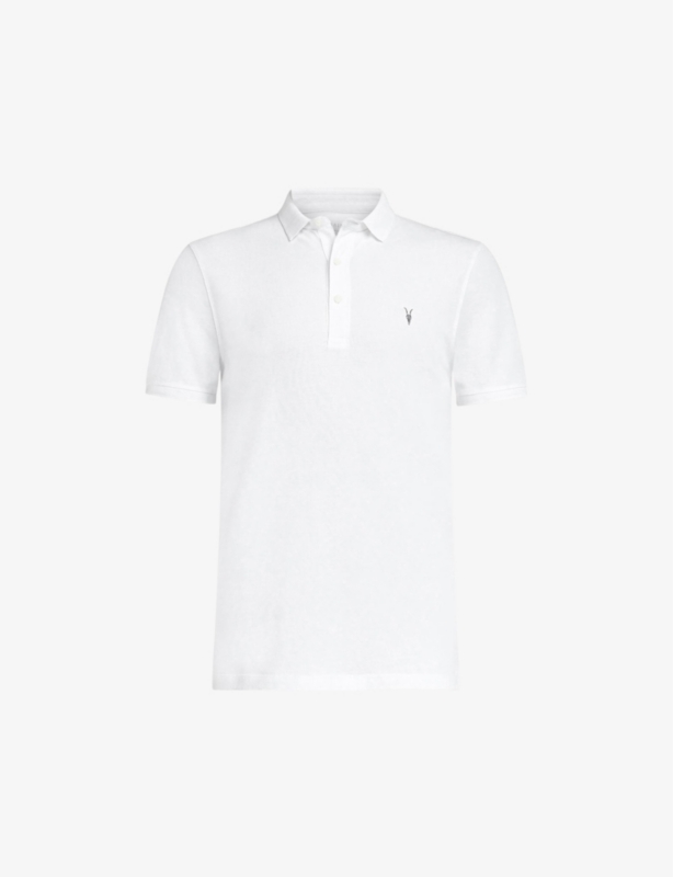 Reform logo-embroidered cotton-piqué polo shirt