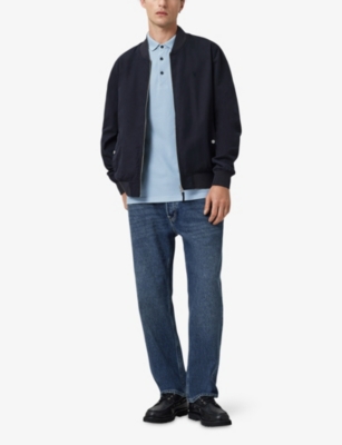 ALLSAINTS: Reform logo-embroidered cotton-piqué polo shirt