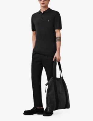 ALLSAINTS: Mode Short-Sleeve Merino Wool Polo Shirt