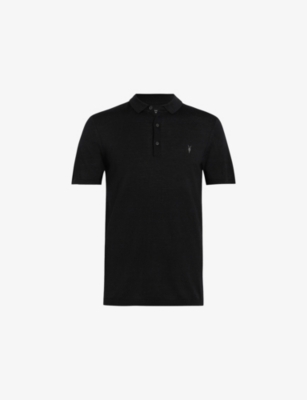 ALLSAINTS: Mode Short-Sleeve Merino Wool Polo Shirt