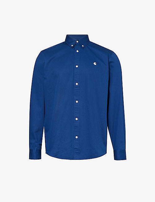 CARHARTT WIP: Madison brand-embroidered cotton-twill shirt