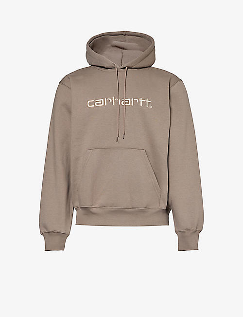 CARHARTT WIP: Logo-embroidered cotton-blend hoody