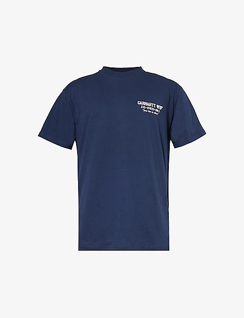 CARHARTT WIP: Less Troubles graphic-print organic cotton-jersey T-shirt
