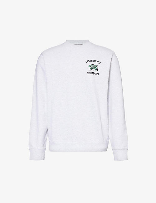 CARHARTT WIP: Smart Sport brand-print cotton-jersey sweatshirt