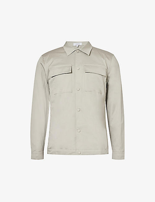 ARNE: Essential flap-pocket stretch-cotton overshirt