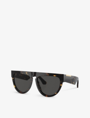 Burberry Womens Brown Be4416u Irregular-frame Acetate Sunglasses In Brown