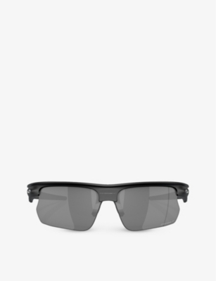 Oakley Womens Black Oo9400 Bisphaera Rectangle-frame Acetate Sunglasses