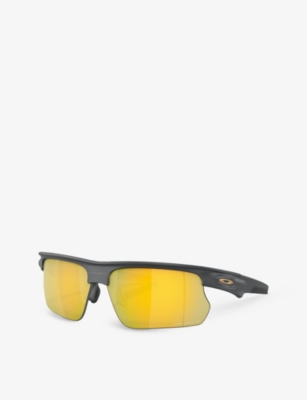 OAKLEY: OO9400 BiSphaera rectangle-frame acetate sunglasses