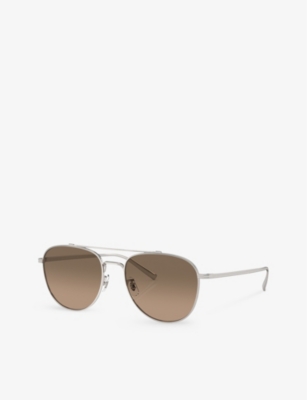 Oliver Peoples Unisex Sunglass Ov1335st Rivetti In Silver