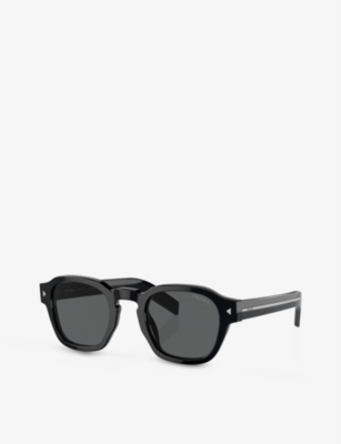 PRADA WOMENS BLACK PR A16S PHANTOS-FRAME ACETATE SUNGLASSES 