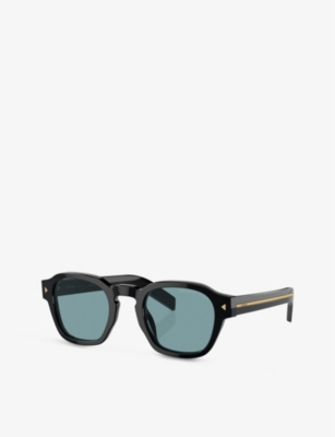 Prada Womens  Pr A16s Phantos-frame Acetate Sunglasses In Black