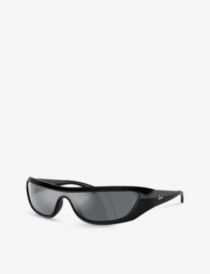 Ray Ban Xan Bio-based Sunglasses Black Frame Grey Lenses 01-34 In Black