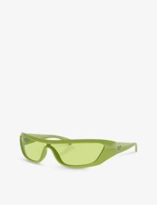 Ray Ban Xan Bio-based Sunglasses Algae Green Frame Green Lenses 01-34 In Green