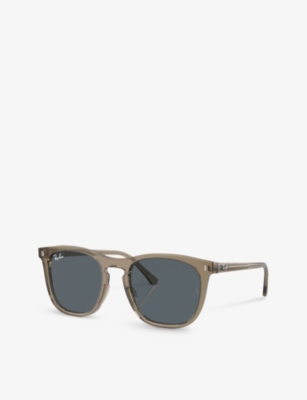 Ray Ban Womens Brown Rb2210 Round-frame Acetate Sunglasses In Brown
