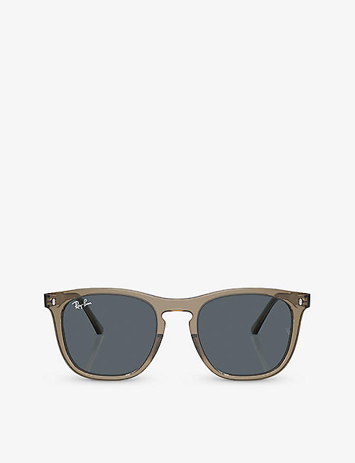 RAY-BAN: RB2210 round-frame acetate sunglasses
