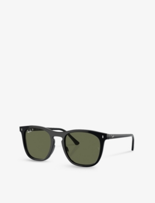 RAY-BAN: RB2210 square-frame acetate sunglasses