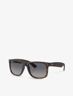 Ray Ban Ray-ban Womens Brown Rb4165 Justin Square-frame Nylon Sunglasses In Brown