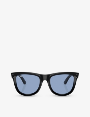 Ray Ban Rbr0502s Wayfarer Reverse Sunglasses In Black