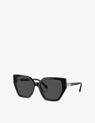 SWAROVSKI: SK6016 Irregular-Frame Acetate Sunglasses