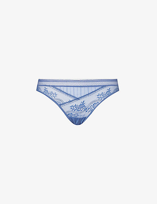 PASSIONATA: Maddie floral stretch-lace thong