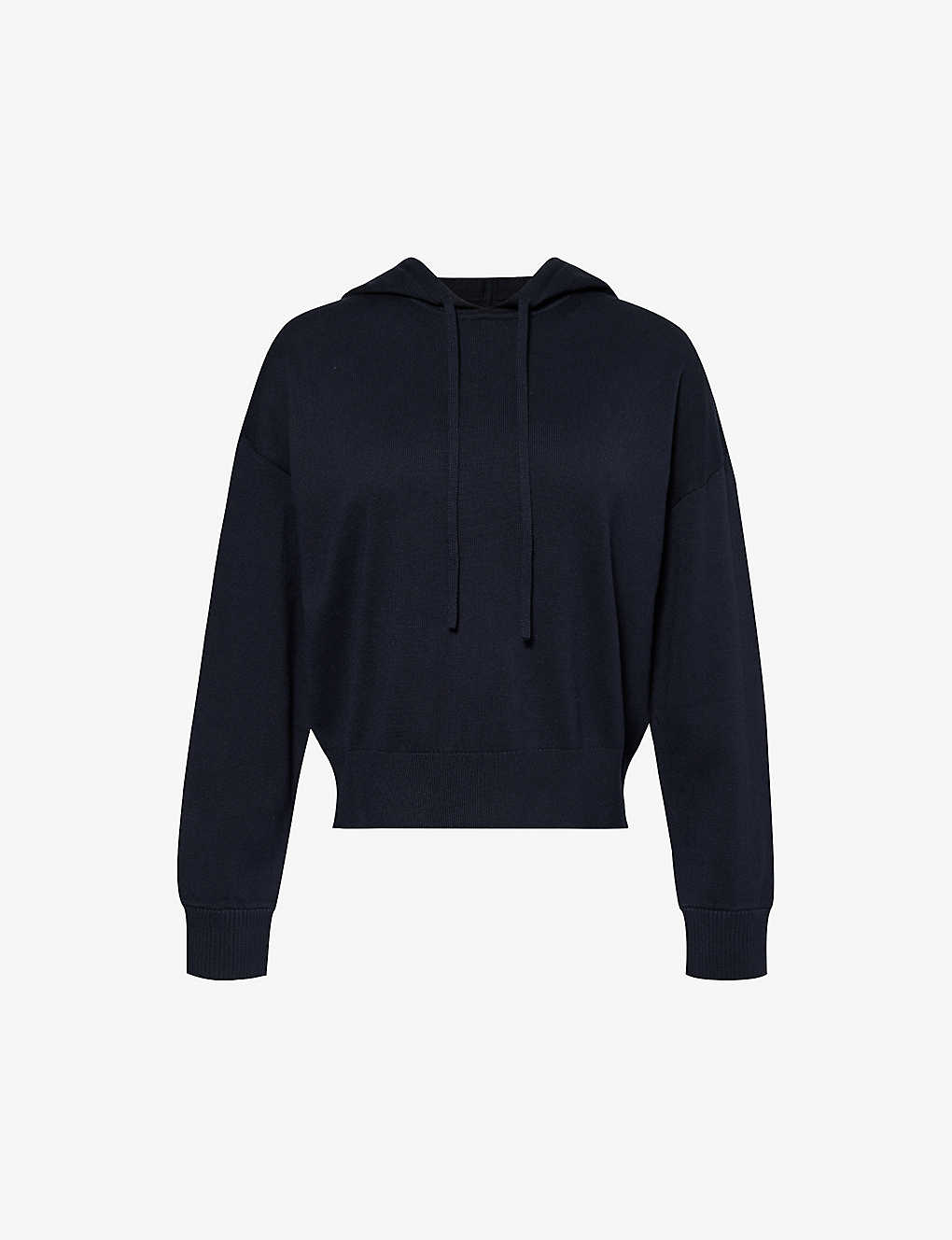Simkhai Womens Midnight Drawstring-hood Cotton And Cashmere-blend Hoody In Navy