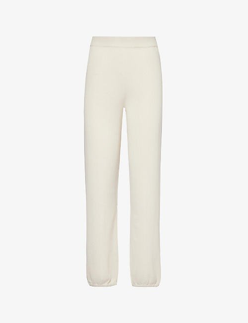 SIMKHAI: Relaxed-fit cotton and cashmere-blend trousers