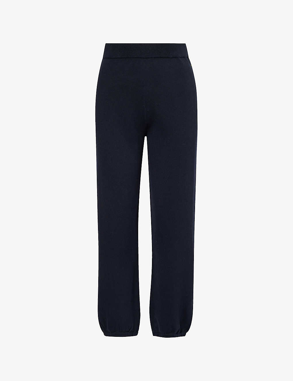 Simkhai Womens Midnight Relaxed-fit Cotton And Cashmere-blend Trousers In Blue