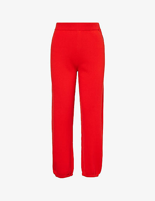 SIMKHAI: Relaxed-fit cotton and cashmere-blend trousers