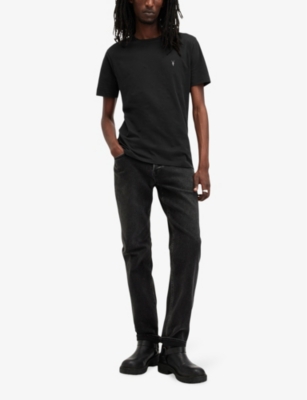 Allsaints Cotton Brace T-shirt In Black