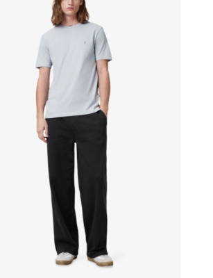 Allsaints Mens  Brace Logo-embroidered Pack Of Three Cotton-jersey T-shirts In Blue/blue/blue