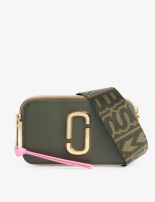 Marc Jacobs Womens Forest Multi The Leather Snapshot Bag In Green
