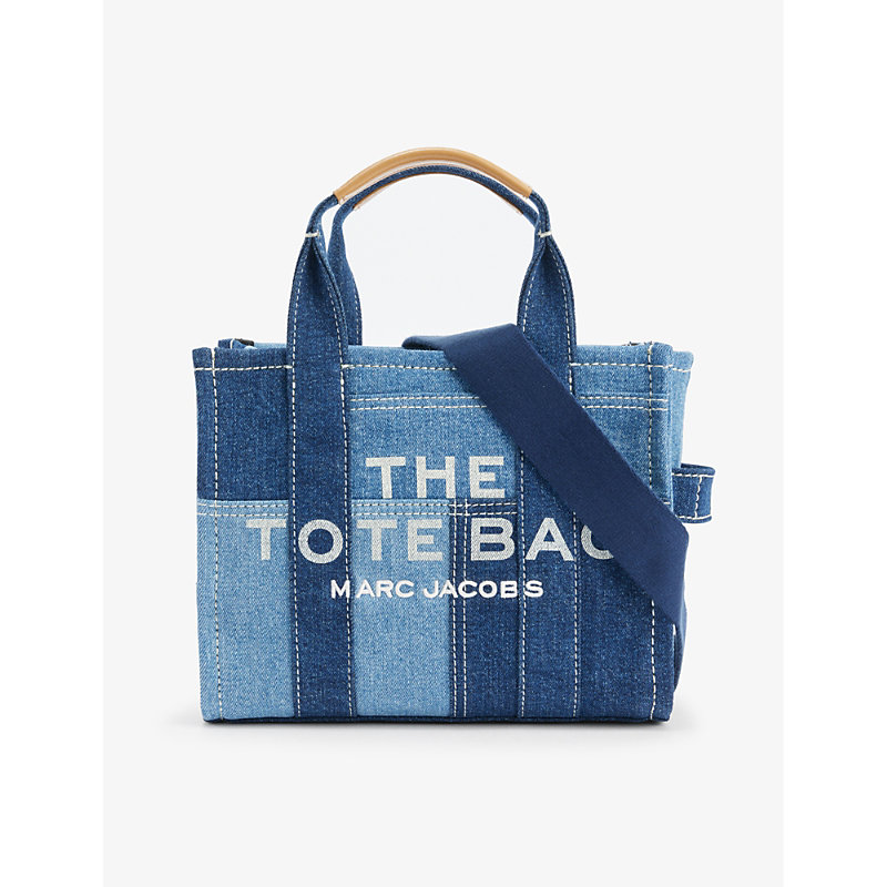 Shop Marc Jacobs The Denim Small Tote Bag In Blue Denim