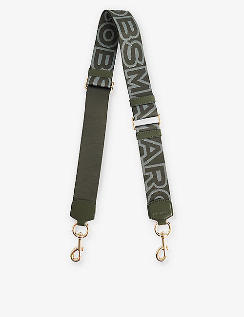MARC JACOBS: The Strap brand-print woven bag strap