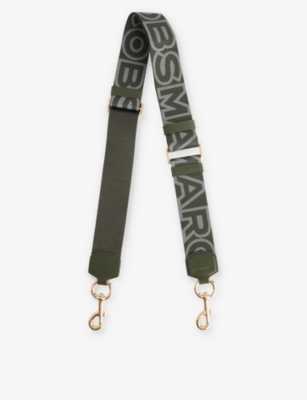 Shop Marc Jacobs Forest The Strap Brand-print Woven Bag Strap