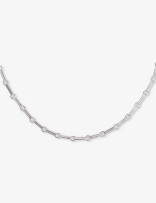 Shop Miansai Men's Silver Jax Rhodium-plated Sterling-silver Necklace