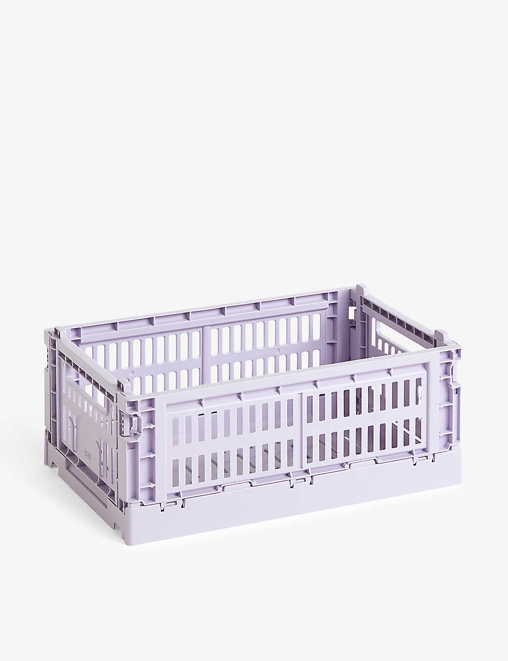 Hay Lavender Colour Stackable Small Recycled-plastic Crate 26cm X 17cm