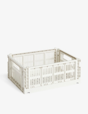Hay Off-white Colour Stackable Medium Recycled-plastic Crate 34cm X 26cm