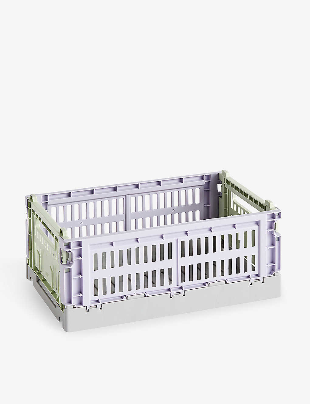 Hay Lavender Colour Colour-blocked Small Recycled-plastic Crate 26cm X 17cm