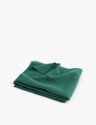 HAY: Mono frayed-edge wool blanket 180cm x 130cm