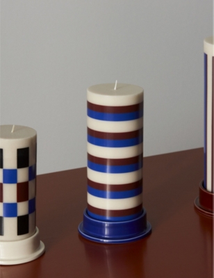 HAY: Column large round earthenware candle holder 11cm