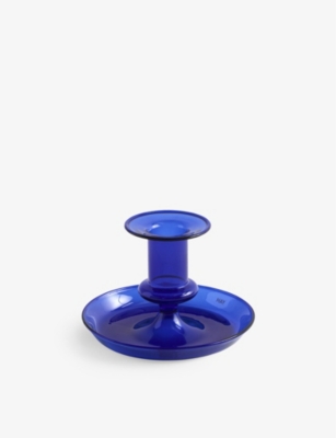 HAY: Flare borosilicate-glass candle holder 7cm