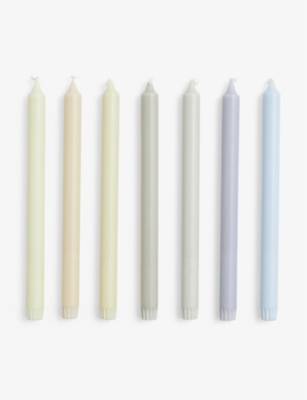 HAY: Gradient wax candles pack of seven